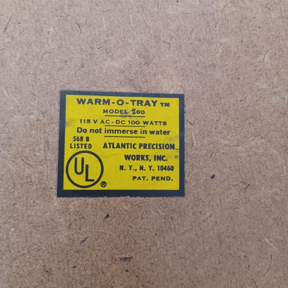 Vintage Warm-o-tray - Picture 2 of 2